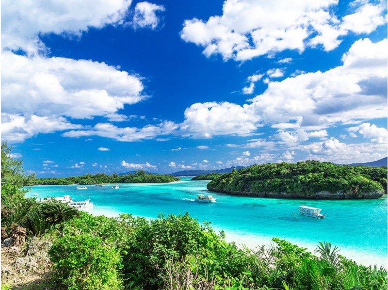 [เกาะอิชิงากิ/1 วัน] 2 สถานที่ยอดนิยม! เรือแก้วอ่าวคาบิระ & ทัวร์ลงจอดและดำน้ำตื้น "เกาะผี" [ข้อมูลรูปภาพฟรี]の紹介画像