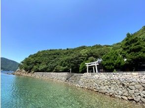 【愛媛・松山道後/宇和島】船でしか行けない神社へ！！ボートシュノーケリングツアー！参拝した後はサンゴの広がる海へGO！ランチは鰹のたたき！