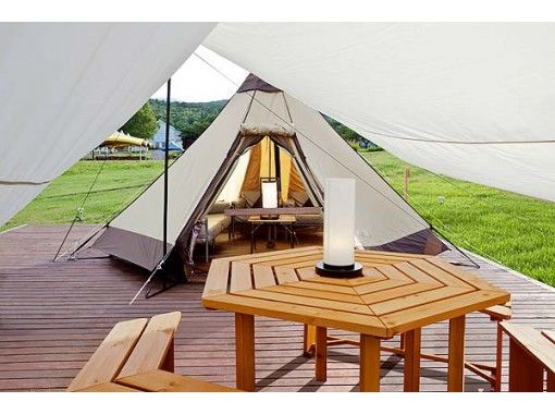 岩手県安比高原 グランピング qディナー付き宿泊プラン 3名利用 ペット宿泊ok アクティビティジャパン