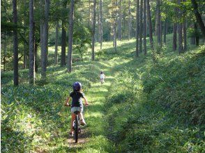Early morning plan! An extraordinary 1-hour mountain biking experience with no climbing required! Why not try mountain biking with your family, partner, or friends?の画像