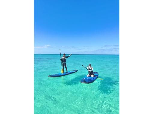 [Miyakojima/Half-day] Super Summer Sale 2024 [SUP & Snorkeling Tour] [Drone photography included] A plan where you can experience SUP and snorkeling!の画像