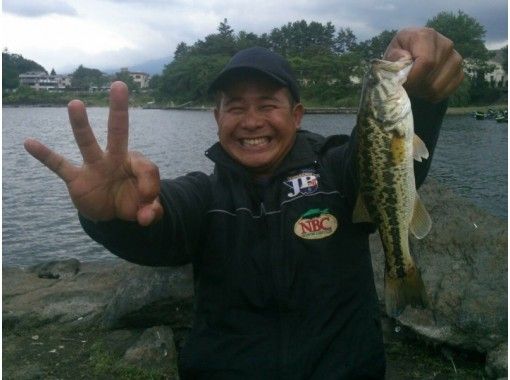 Kawaguchiko Bass Fishing Class (Bass Boat Course) for 2 peopleの画像