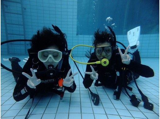 [Urayasu, Funabashi, Chiba] "Relaxing experience in a heated pool & review diving" with commemorative photosの画像