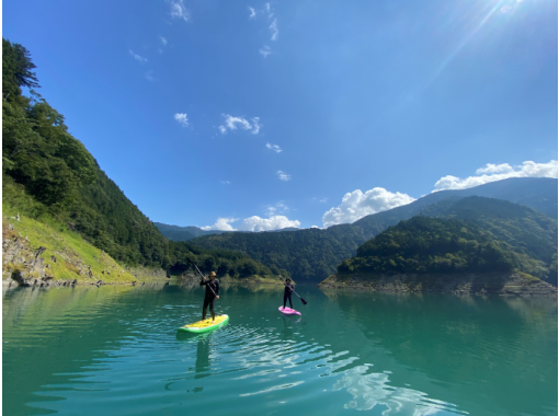 [Shizuoka・Shimada] Let's go to the secret base! ! Fully reserved for 3 or more people ⭐︎ Lake Sesso SUP tour ★ 《Snacks included》の画像
