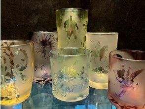 [Asakusabashi 1 minute] Glass crafts that are cut with sand, Can be taken home immediately