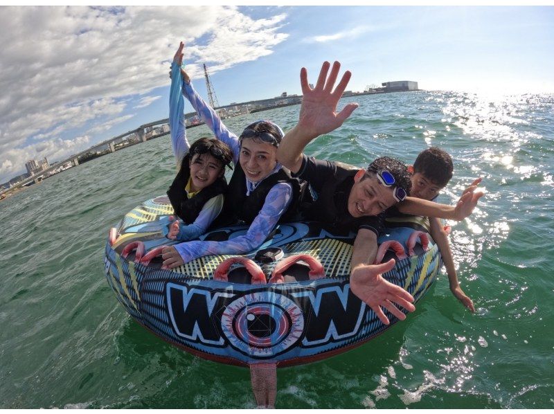 [Okinawa, Naha, Ginowan] Exhilarating to the max! Thrilling sea activities! Experience the latest rides and jet skis! The popular plan "Plan A" where you can choose two items on the dayの紹介画像