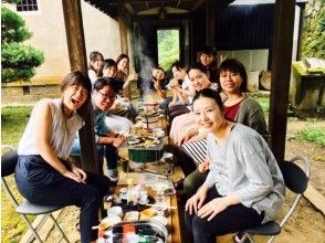 [Day trip Japanese-style glamping] Enjoy the great outdoors with chopping firewood, cooking rice with a furnace, bonfire experience, and charcoal-grilled BBQ!