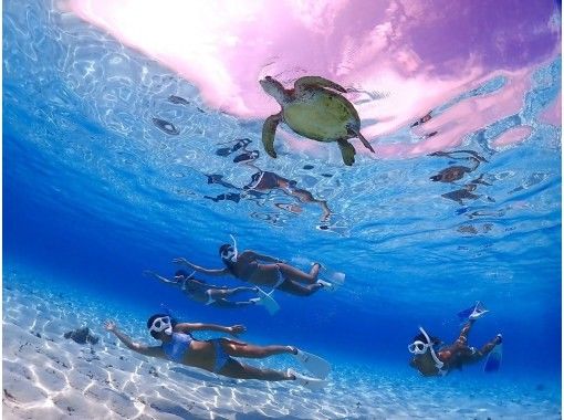 【宮古島・伊良部島】人気の八重干瀬（ヤビジ）ボートシュノーケル！☆ドローン・水中撮影付き。の画像