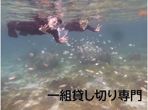 【 一組貸切 専用温水シャワー更衣室完備 5歳・2名様～】★バスタオル付★那覇から35分 本島南部自然海岸でのんびりとスノーケリングの画像