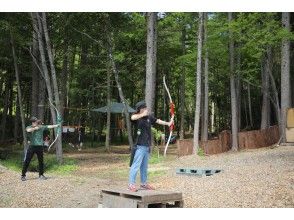 [Kaida Kogen, Kiso Town, Nagano Prefecture] Aim for the target in nature! Field archeryの画像