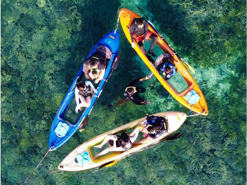 [오키나와 본부 · 세 소코 섬] 클리어 카약 탐험 투어 60 분 코스の紹介画像
