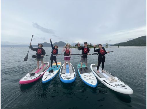 【洞爺湖SUP体験】初めての方でも大丈夫♪美しい洞爺湖でゆっくりSUP体験ツアー♪の画像