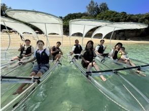 [Okinawa, Motobu, Sesoko Island] Super popular! Anyone can enjoy a 30-minute glass canoe tour!