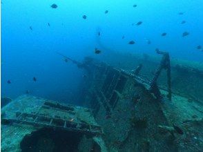 [Kouri Island, Okinawa Main Island] USS Emmons shipwreck diving (2 dives) Photo video shooting gift
