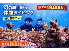 【期間限定9,000円】初心者専門 石西礁湖体験ダイビング&times;幻の島上陸｜石垣島3時間