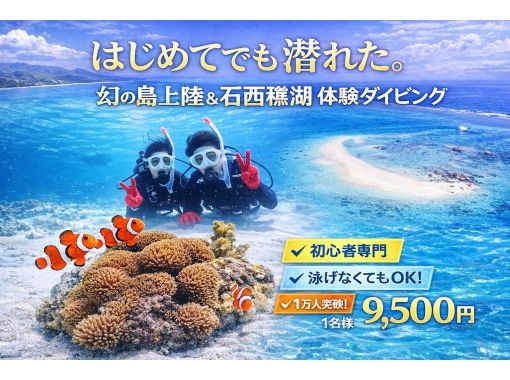 【期間限定9,500円】初心者専門 石西礁湖体験ダイビング&times;幻の島上陸｜石垣島3時間の画像