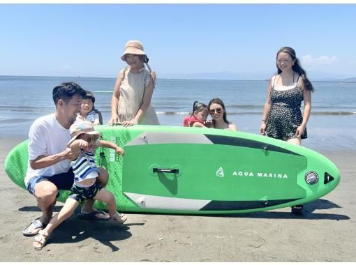 [Shonan・Parent and Child] Family and parent and child SUP play! Balance play wherever your feet touch the ground. Enjoy playing in the sea in Shonan with your family.の画像