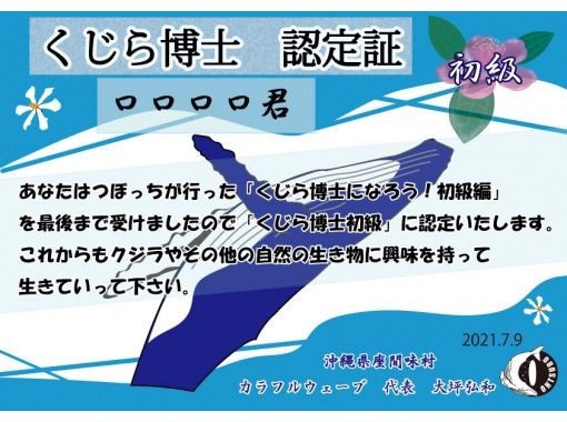 【小学生向け】オンライン『くじら博士になろう！』沖縄・座間味　クジラの事を知りたい人この指と～まれ✌