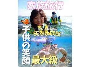 子供安全サポート充実！【送迎可・初心者向け】100種類以上のお魚触れ合い体験＆ウミガメのキラキラ輝く天然水族館ツアーｌ思い出ドローン無料撮影