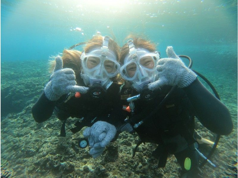 【Okinawa Main Island · Onna Village】 Blue Cave Experience Diving & Tropical Fish and Feeding Experience Diving! (A plan)の紹介画像