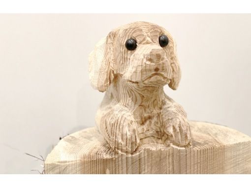 【三重・多気】チェーンソーアートでイヌの木彫り体験♪チェーンソーが初めての方でも大丈夫！専門講師がしっかりサポートします！の画像
