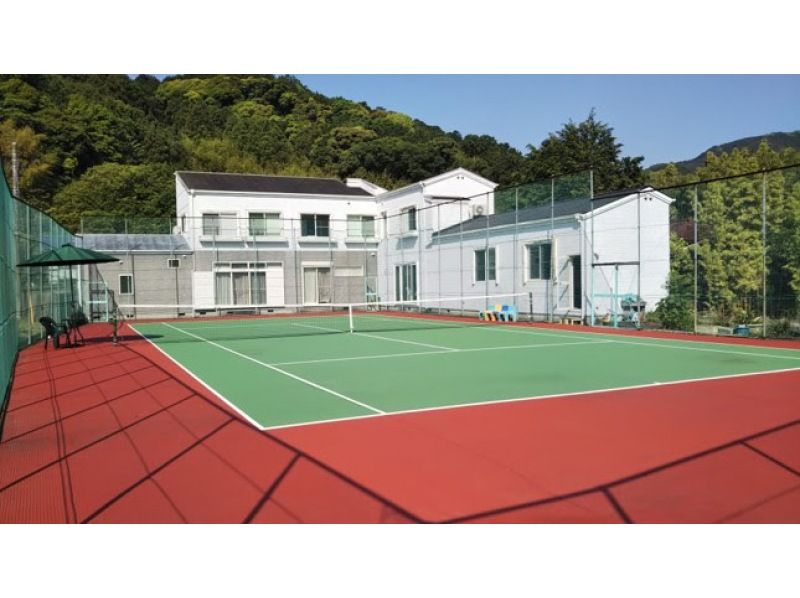 【静岡県・伊豆】テニス・ソフトテニスコートレンタル(1時間)　レンタル用具・無料駐車場有りの紹介画像