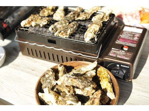 [Wakayama, Innan] [Oyster Q-ya] Oyster lovers can't resist♪ 120-minute all-you-can-eat grilled oysters, steamed oysters, and hotpot + 2 drinks included planの画像
