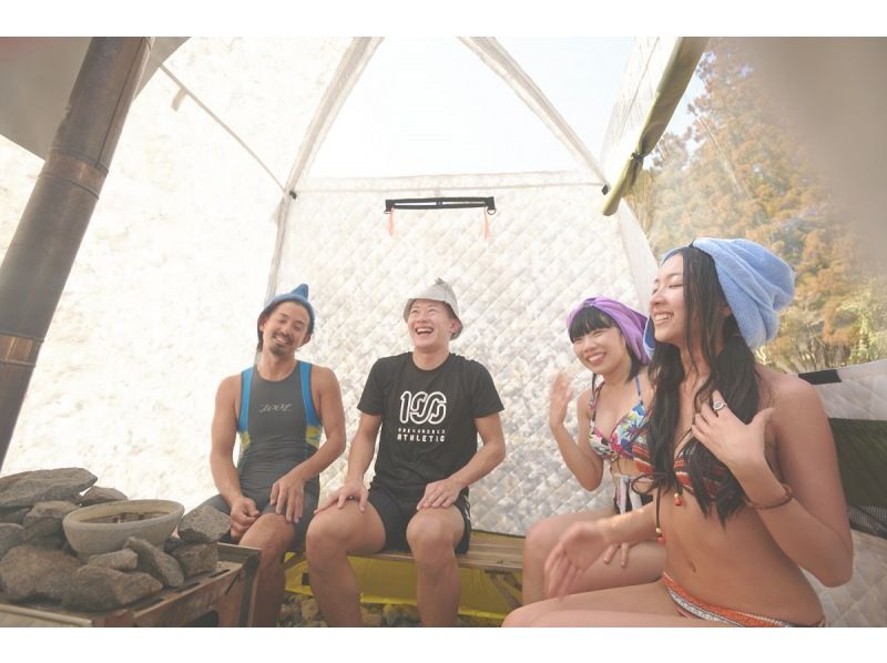 [Wakayama/ Nachikatsuura] A natural clear stream is a water bath. The only tent sauna experience called Zen x Sauna!の紹介画像