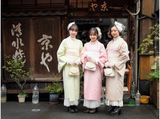 <Taisho Roman Retro Plan> A wonderful kimono style that is a mix of Japanese and Western styles!の画像