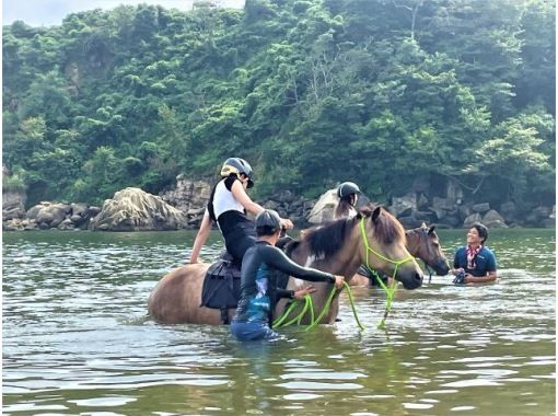 【宮城・奥松島】 オーシャンライディング 海辺での乗馬体験＊初めての方におすすめ＊の画像