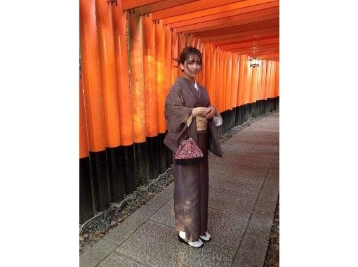 [Kyoto / Fushimi area] Women's kimono / yukata dressing & hair set included plan | No additional charge!の画像