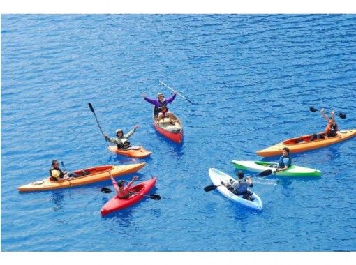 [Gunma, back forty thousand Lakes] transparency 18m or more! Cobalt blue lake in a canoe tour of the (half-day course)の画像