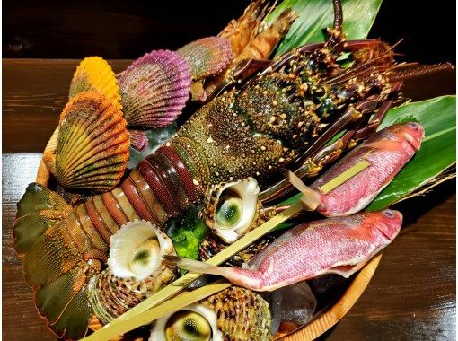 [Okinawa Motobu Town] [Lovers Beach Ufutahama] [Seafood, prawn BBQ plan] / BBQ plan using carefully selected ingredients from Okinawa!の画像