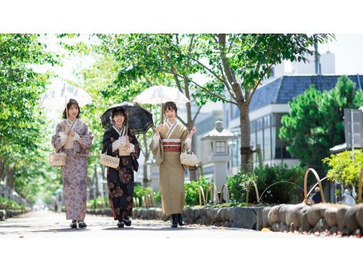 [Saitama, Kawagoe, Koedo] Entrance to Taisho Roman Street! Full kimono set, hair styling and dressing included♪の画像