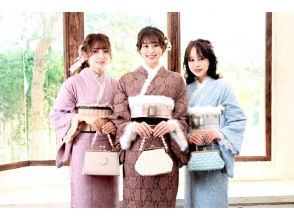 [神奈川/鎌倉] ★可以使用當地的優惠券！ ★Retro Premium★享受與古董和服的搭配♪包括頭髮套裝和敷料！