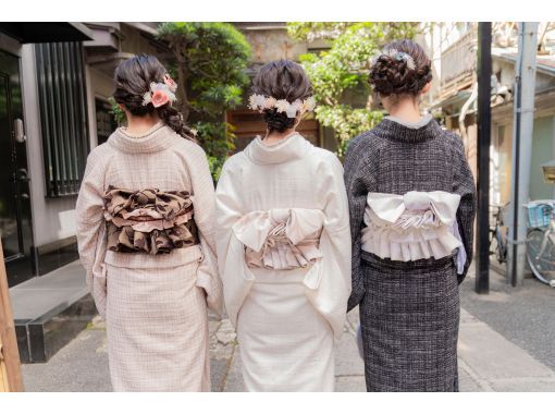 [东京都涩谷] ★复古高级★享受与古董和服的搭配♪包括头发套装和敷料！の画像