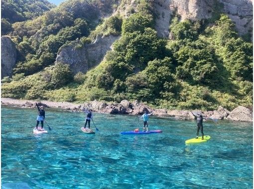 [Hokkaido, Otaru, Yoichi, Shakotan] Enjoy Shakotan Blue and Blue Cave with SUP! ｜1 hour by car from Sapporo, 30 minutes from Otaru｜Let's go to unexplored areas that can only be reached by SUP!の画像