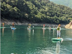 "Miyakawa Dam Lake" perfect SUP experience (stand up paddle)｜best clear stream in Japan