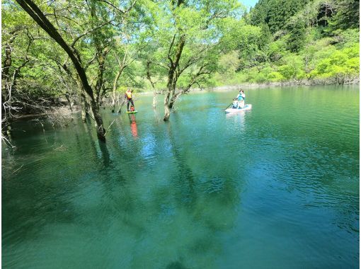 【南加賀　山中温泉】秋は紅葉！　乗り方いろいろ湖でまったりSUP ,パックラフト、カヤック！の画像
