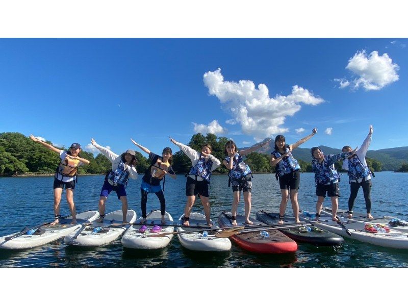 [Fukushima, Urabandai, Lake Hibara] The only guided 2-hour SUP cruising tour on Lake Hibara ☆彡 Autumn leaves SUP is recommended! You will receive a free potato stew after the experience ♪の紹介画像