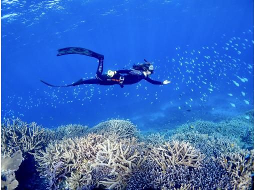 【宮古島・ヤビジ】☆ドローン撮影&高画質水中カメラレンタル無料☆八重干瀬スキンダイビングツアー！の画像