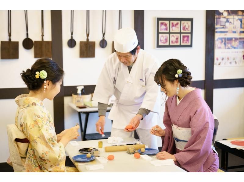 [Kyoto/Kiyomizu Temple] Kimono (Yukata) Japanese sweets experience 5,950 yen (excluding tax) Recommended for families and couples! It is a profitable collaboration planの紹介画像