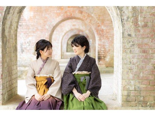 [Kyoto/Gojo] [Recommended for graduation trip] Sightseeing in Kyoto, winter sightseeing, and cherry blossom viewing in hakama style! Recommended for women / OK for one man to use!の画像