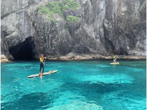 [Hokkaido, Yoichi, Blue Cave SUP Tour] A fantastic spot with a fantastic view of Yoichi Blue! Free photo data ♪ Wetsuit rental is also included on cooler days ♪の画像