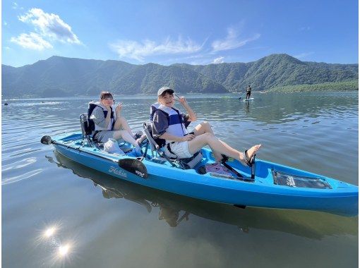 [Yamanashi / Saiko] Two-seater kayak that anyone can easily ride "Compass Duo 60-minute rental"の画像