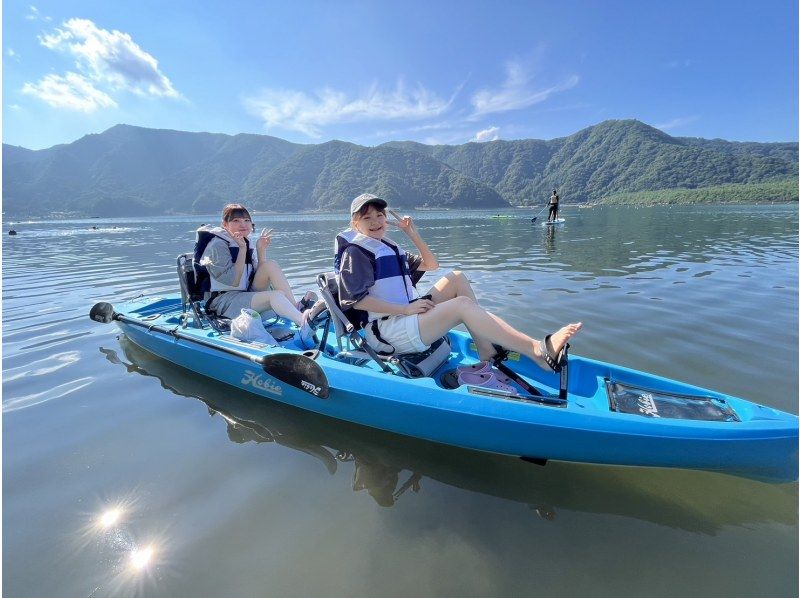 [Yamanashi / Saiko] Two-seater kayak that anyone can easily ride "Compass Duo 60-minute rental"の紹介画像