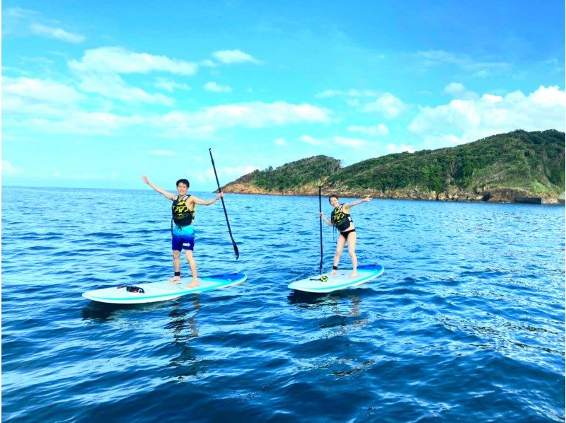 [静冈 / 下田大浦海滩] SUP 体验 120 分钟 & 与教练指导浮潜の紹介画像