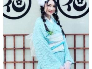 [Tokyo Asakusa] Adult cute retro and girly kimono experience ♪ "Race kimono rental plan!"の画像