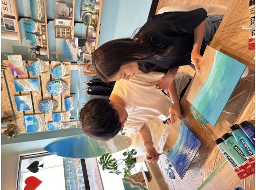【石垣島/体験】思い出の海を形に♡本格的なレジンアート体験『Ocean Art Board』団体も可！の画像