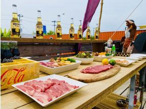 [Hyogo/Nishinomiya] BBQ empty-handed on the seaside terrace! (Easy plan for food scraps)